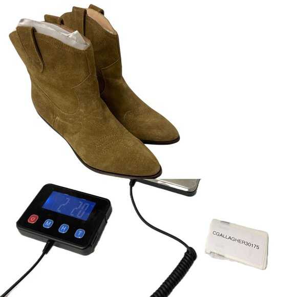 Boden Womens Suede Western Ankle Boot Brown EU 39 US 8 Pull On Pointed Toe A1462 - Picture 11 of 11